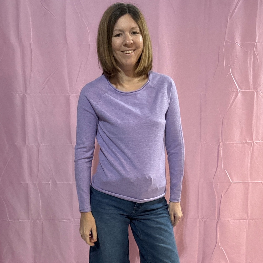Zenana nwot Women's Purple Long Sleeve Top